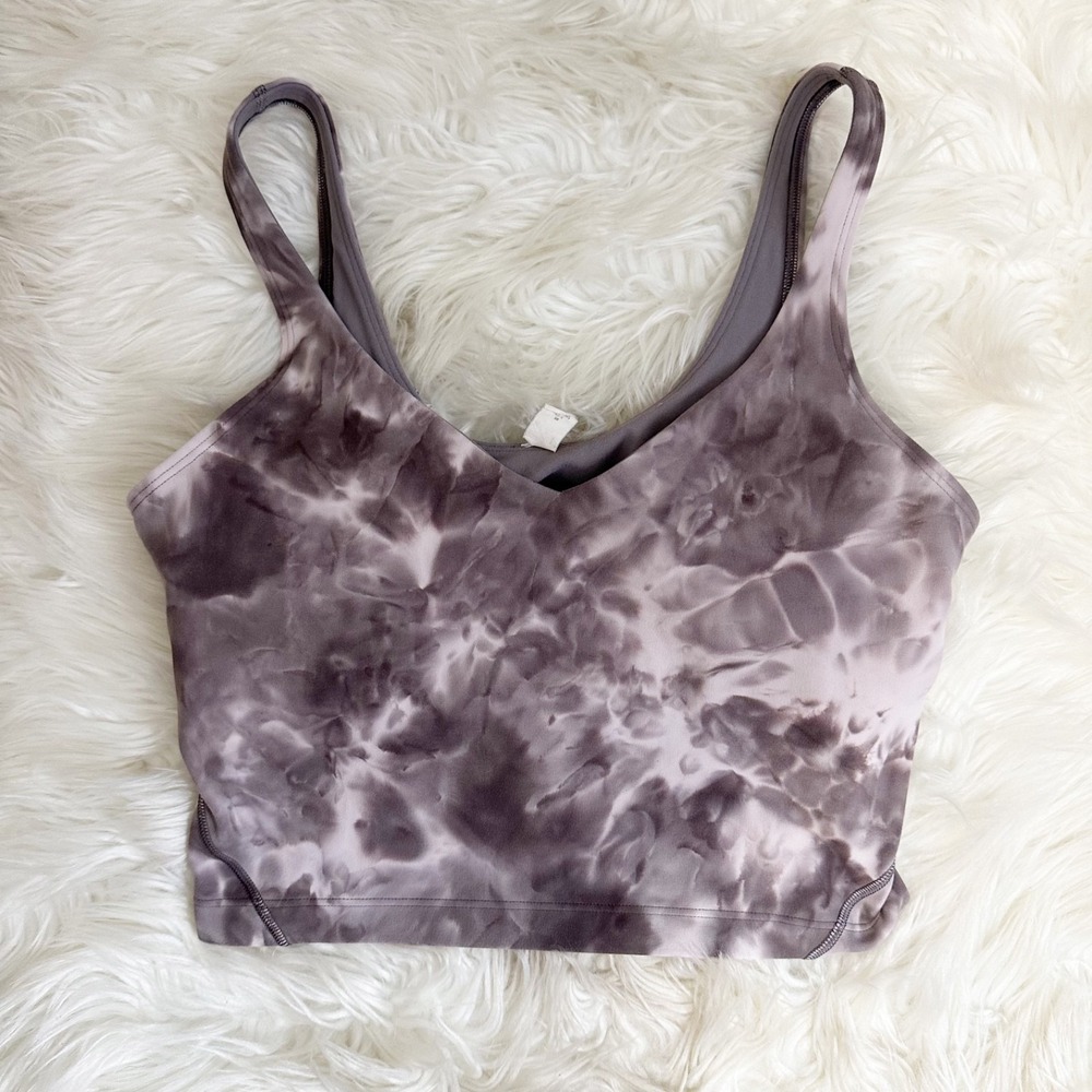 Lululemon Womens Align Tank Diamond Dye Mink‎ Berry Size 8 Activewear